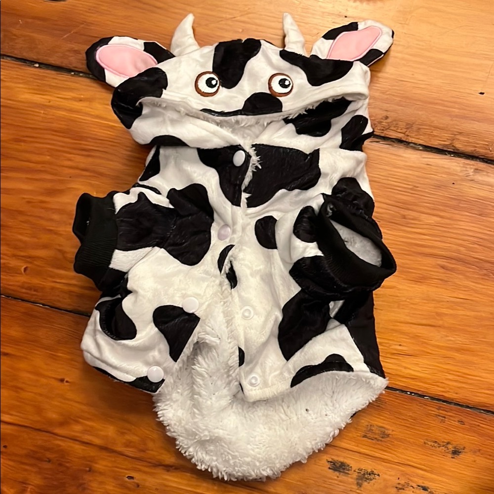 Cow Print Hooded Vest for Pets